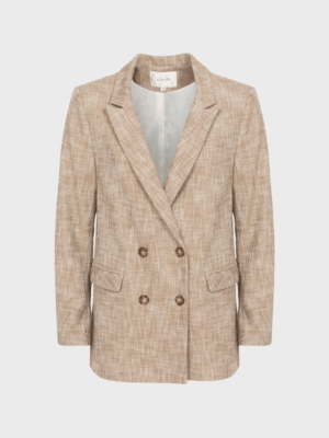 Mokka double-breasted blazer