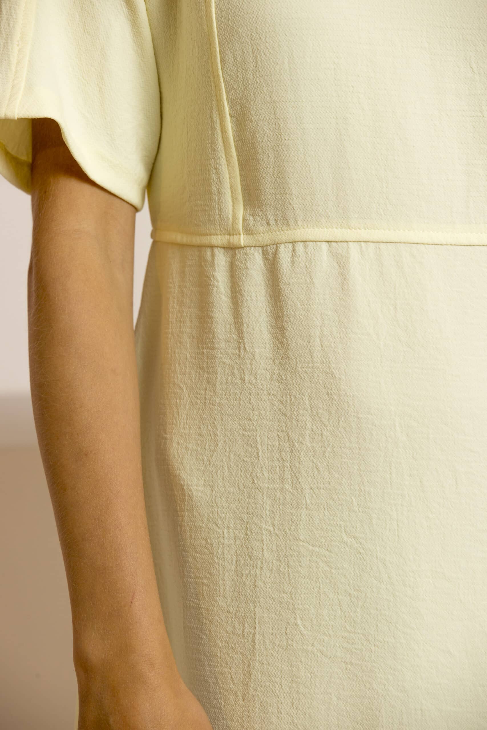 Yellow relaxed-fit long dress - Image 5