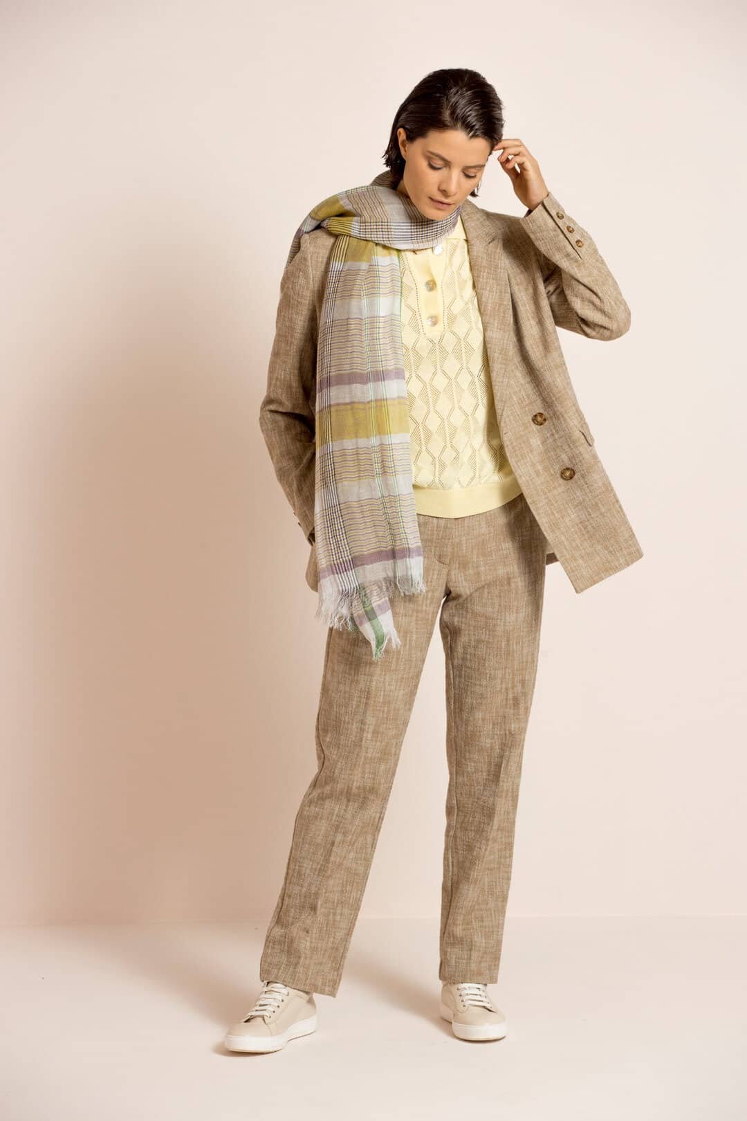 Mokka double-breasted blazer - Image 6