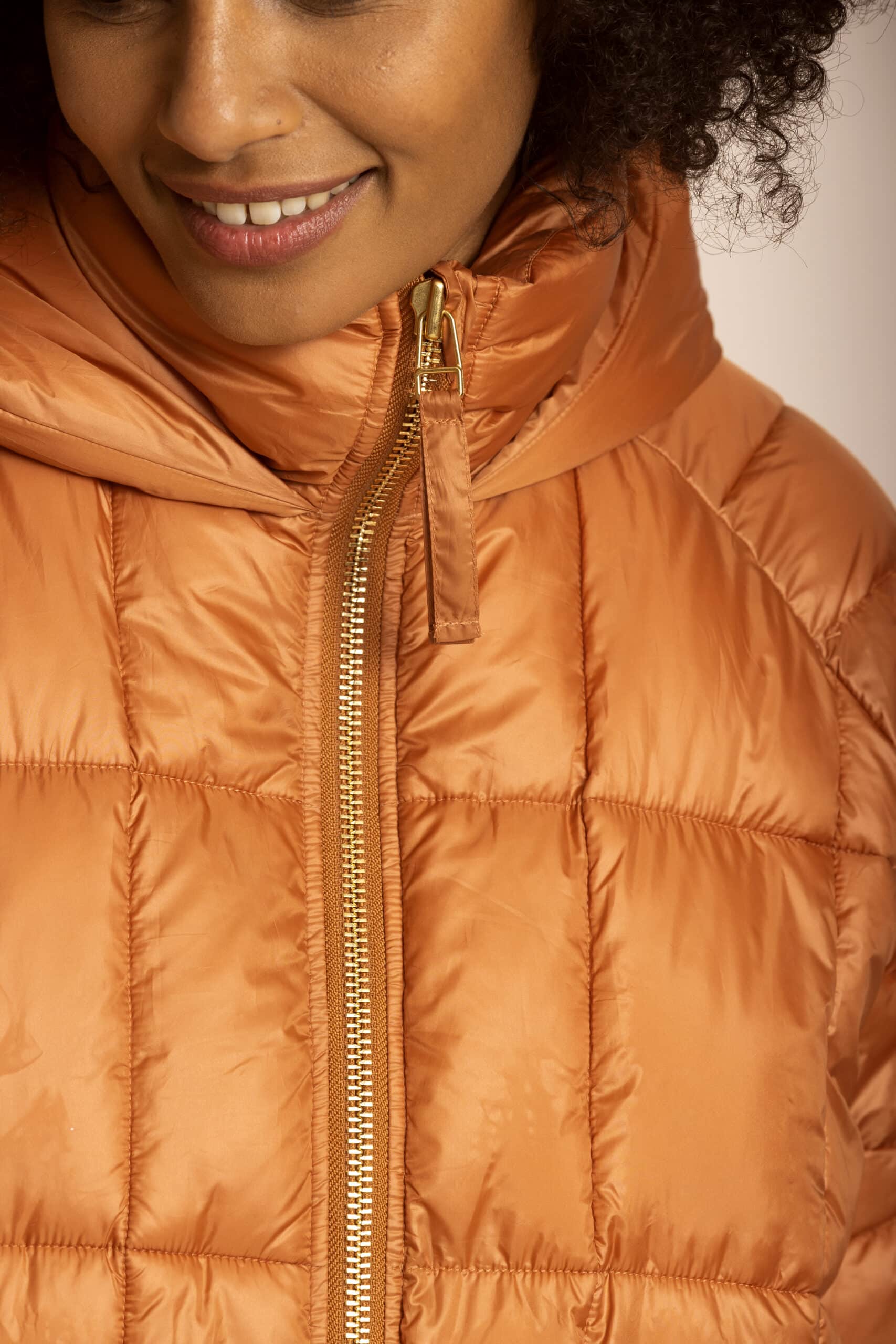 Orange padded windbreaker jacket - Image 7