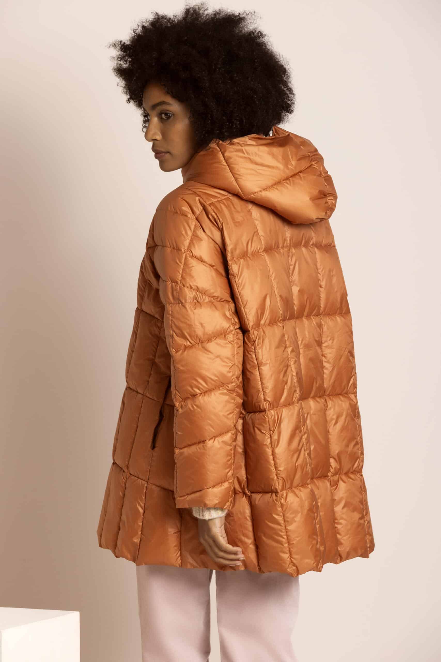 Orange padded windbreaker jacket - Image 5