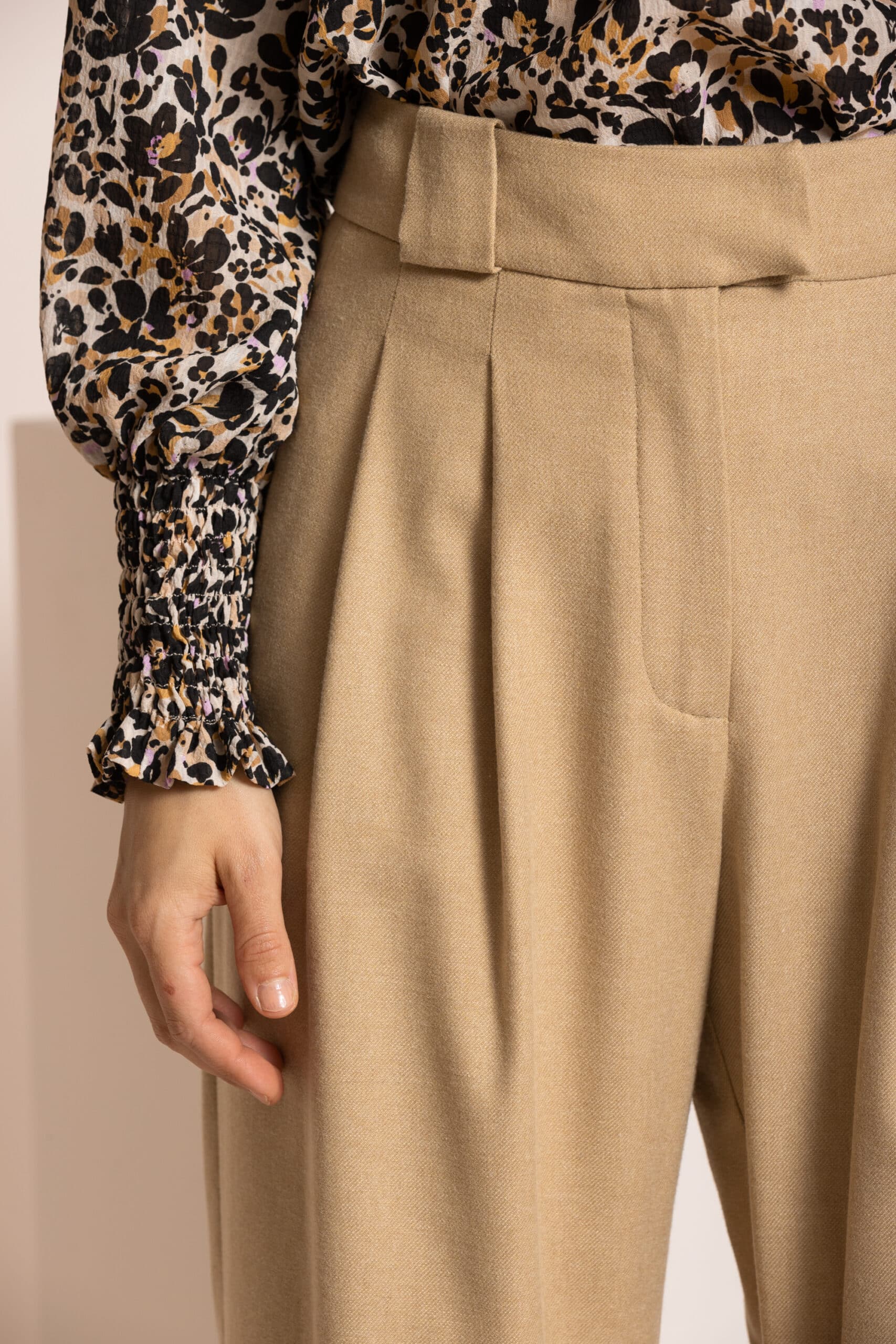 Brown wrap blouse - Image 4