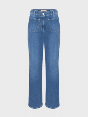 Blue bootcut jeans