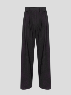 Black tailored trousers