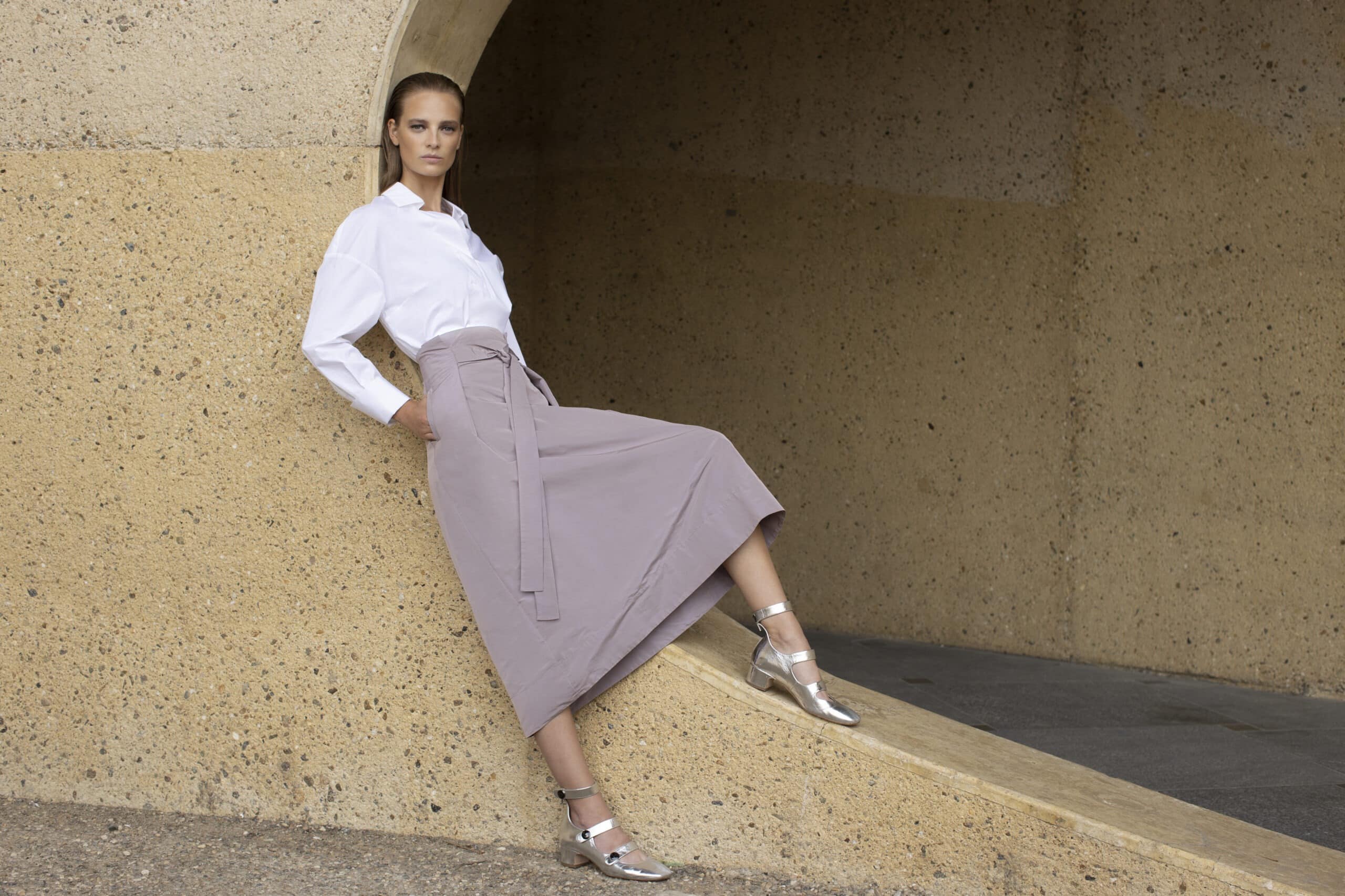 Purple limited edition paperbag skirt - Image 3
