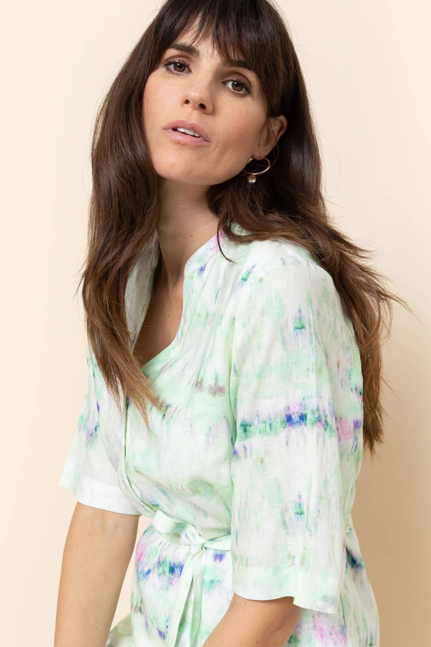Long mint dress shirt - Image 5