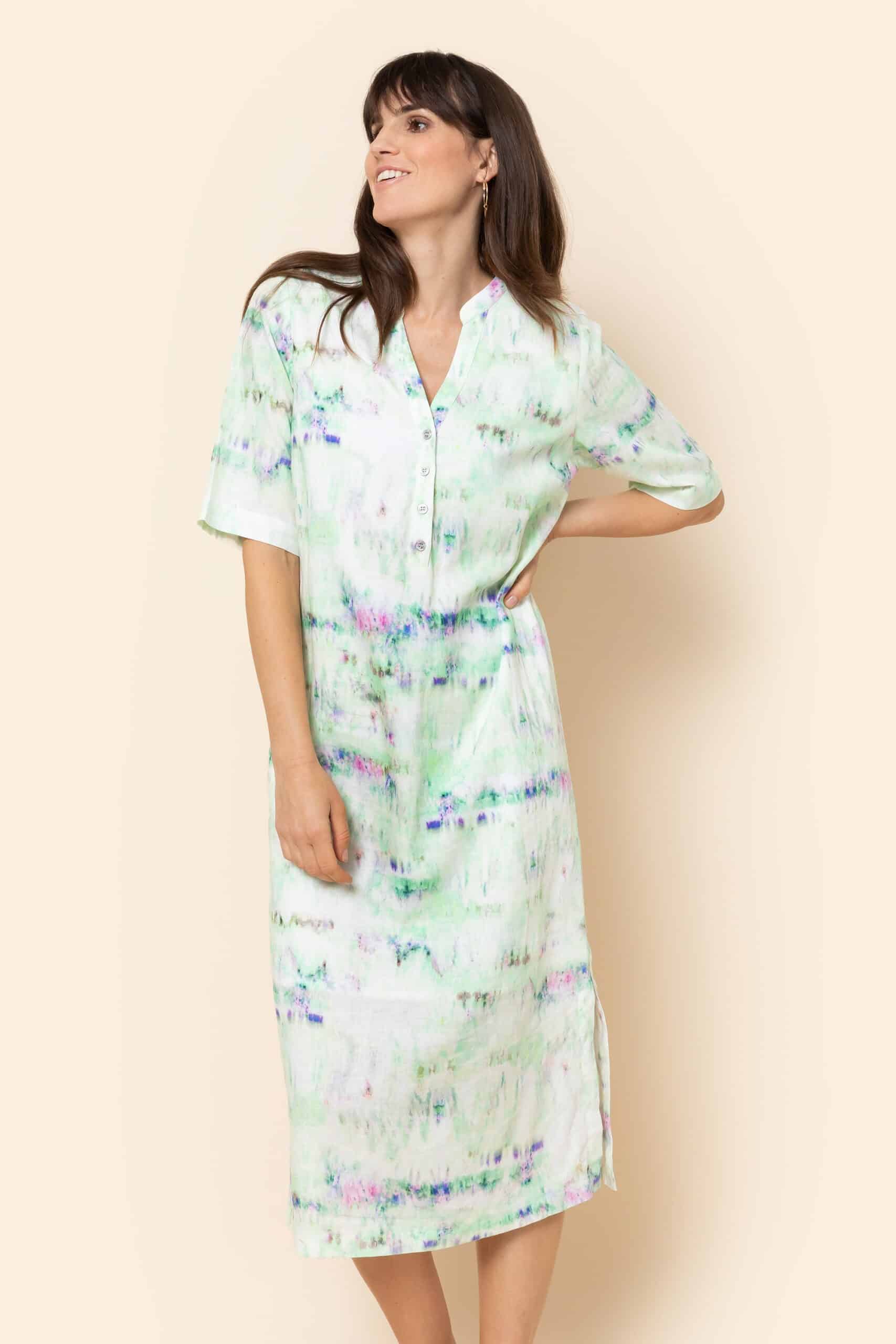 Long mint dress shirt - Image 3