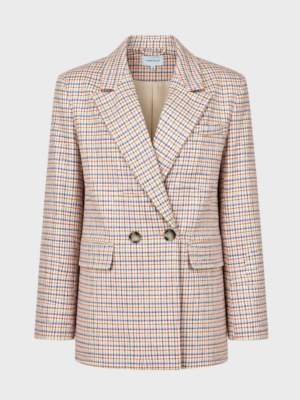 checked blazer