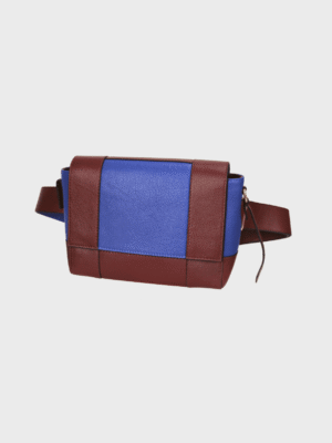 Blue cross-over bag