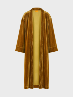 Gold velvet kimono