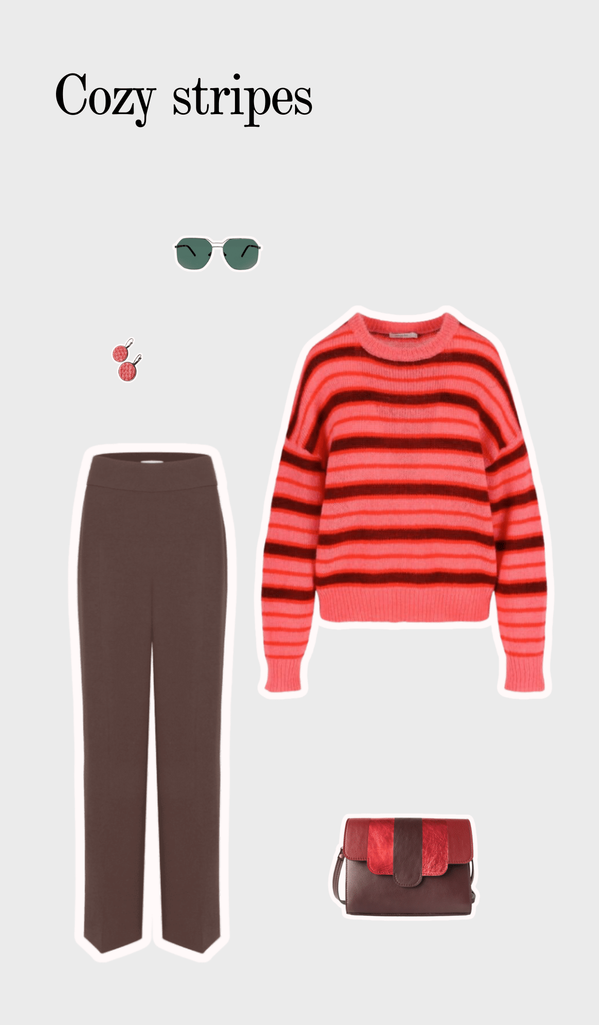 Brown wide-leg trousers - Image 3
