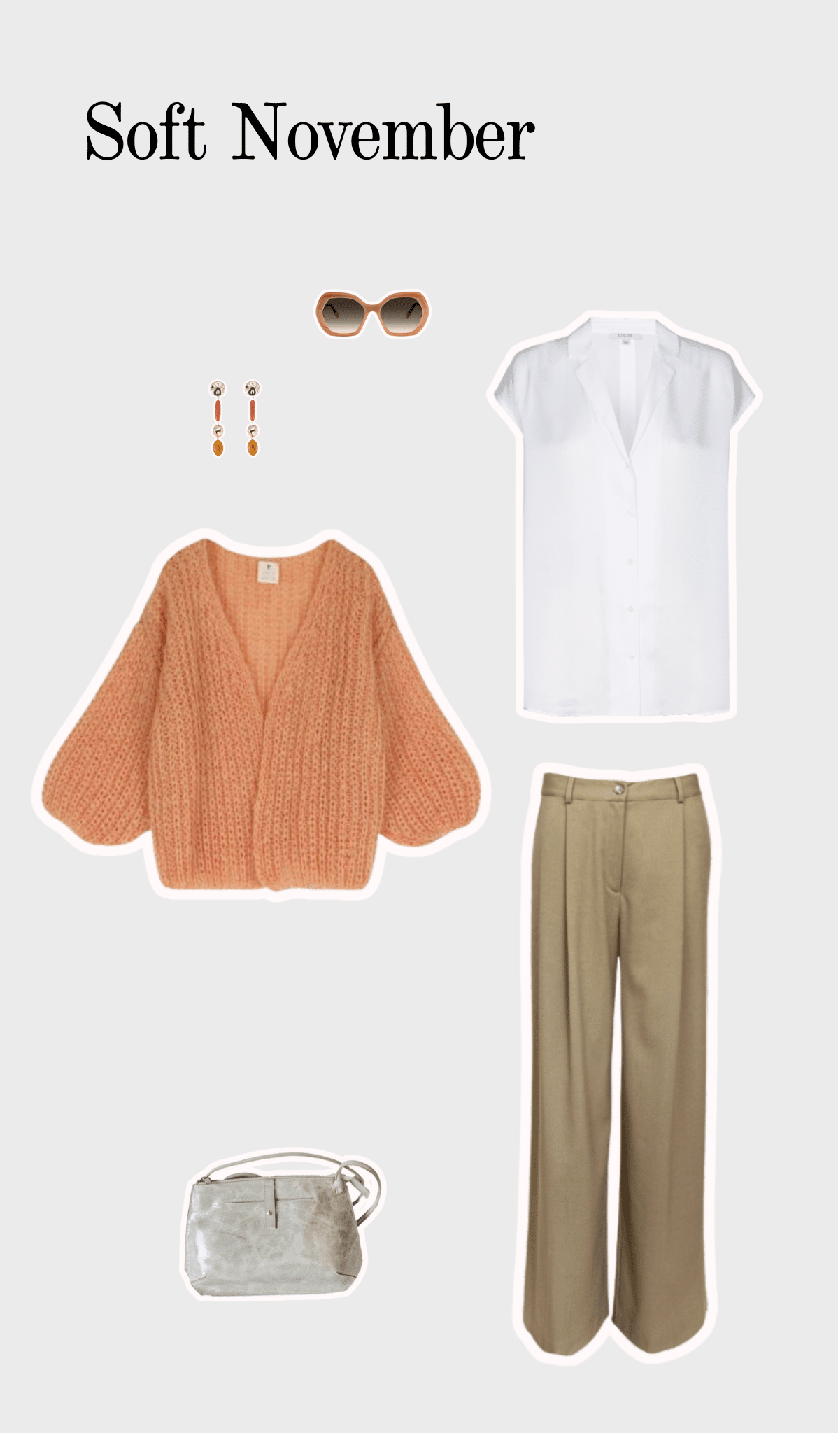 Camel wide-leg trousers with high waist, pleated front, and belt loops - Image 4