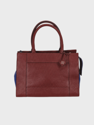 Burgundy leather day bag