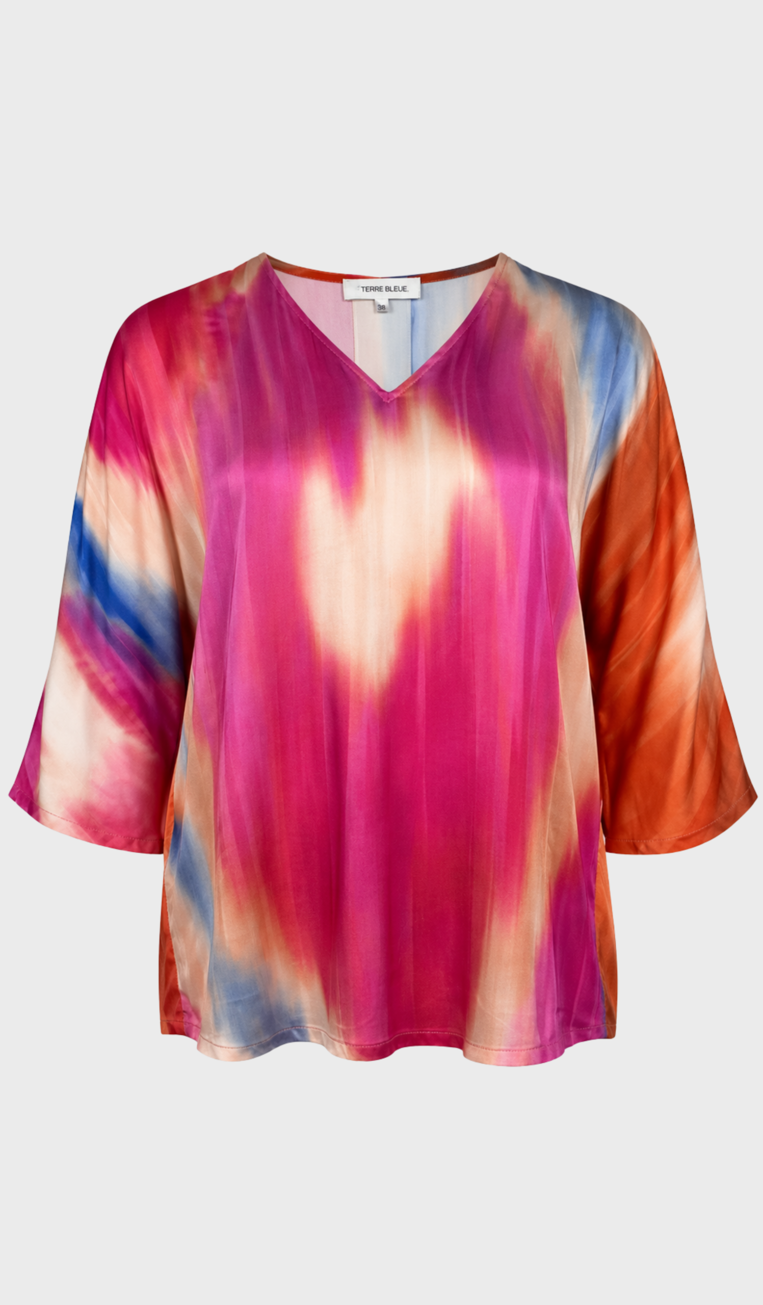 multicolour oversized blouse