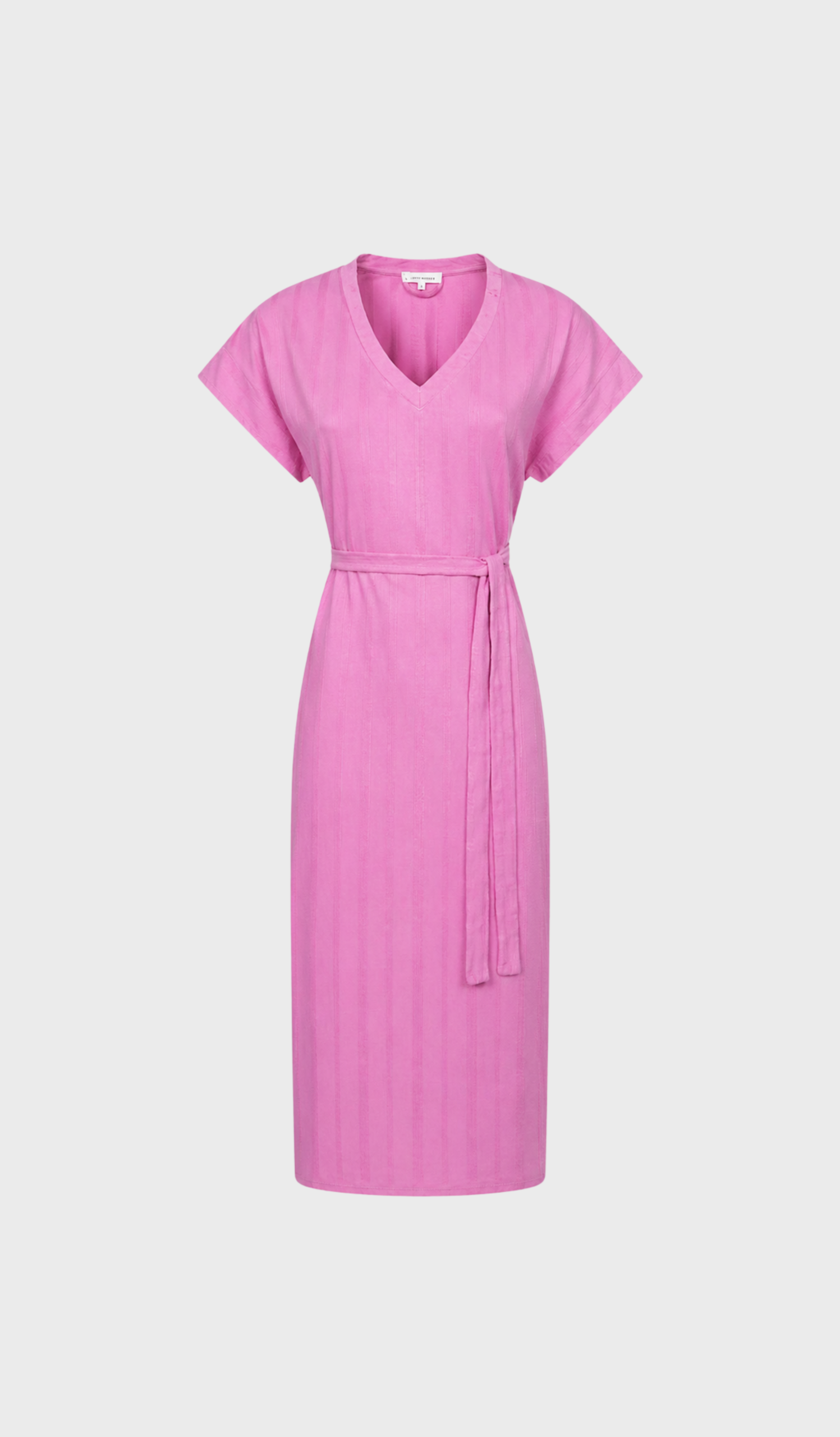 short sleeved pink dress