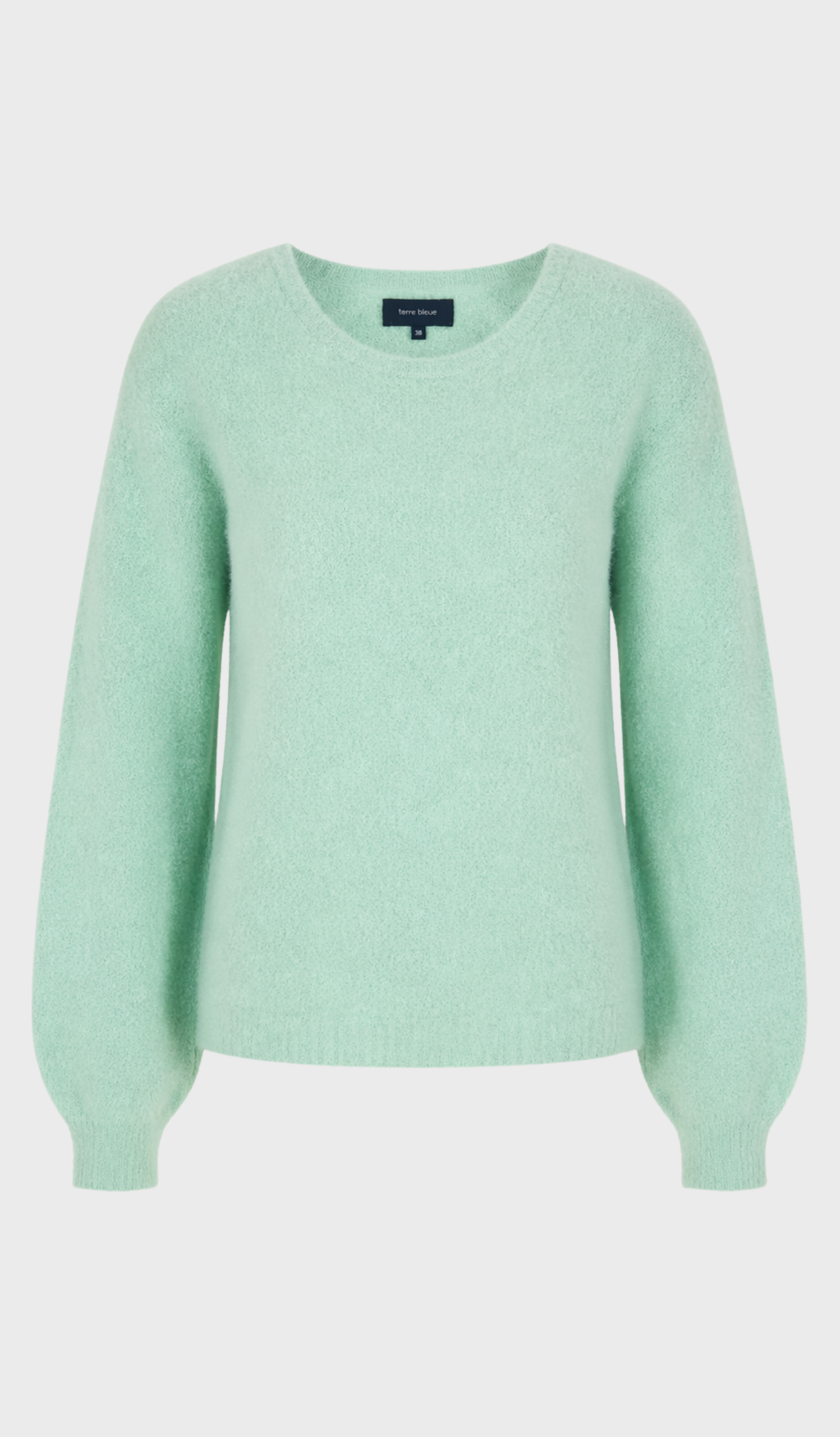 soft mint green sweater
