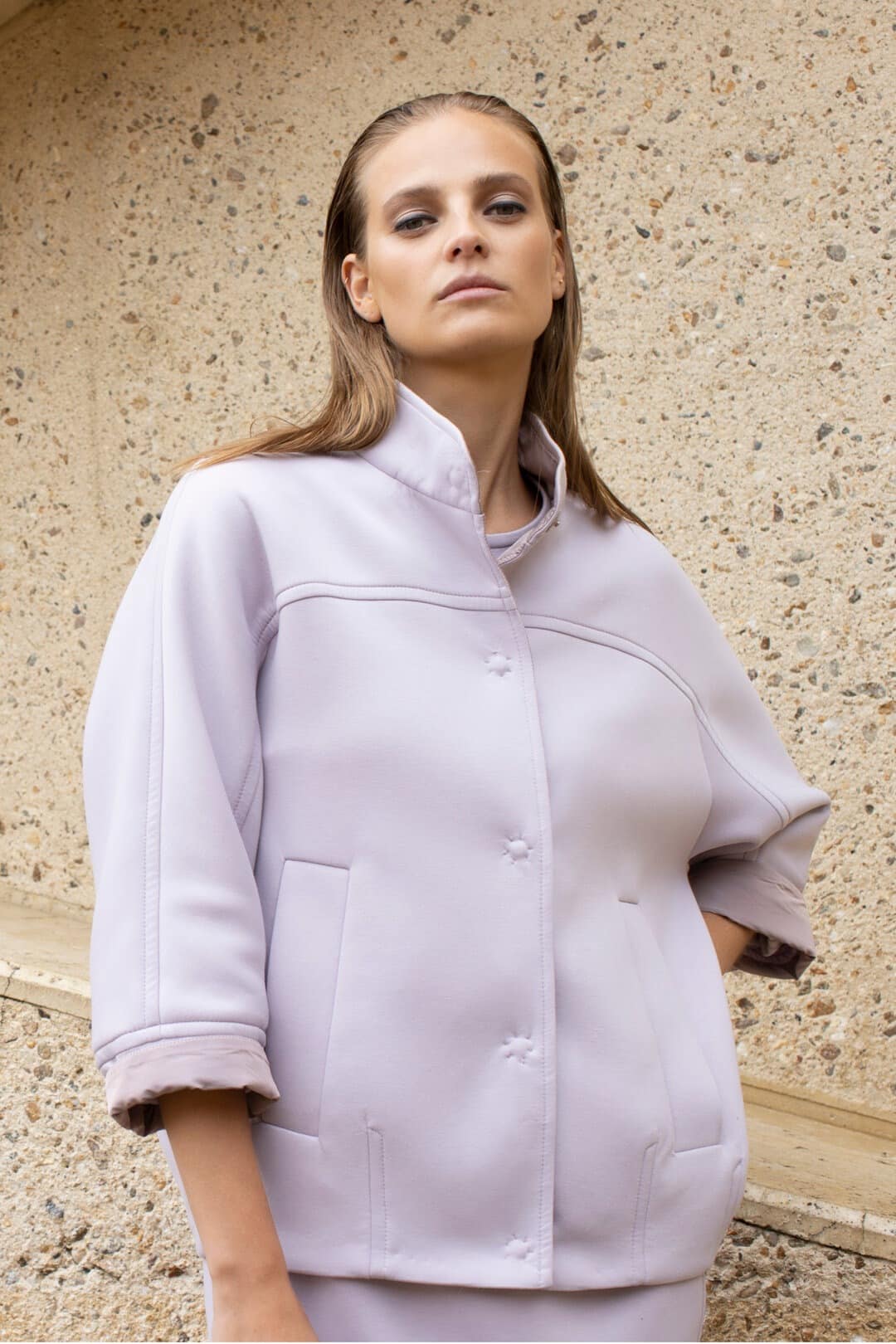 Lilac limited edition bomber vest - Image 3