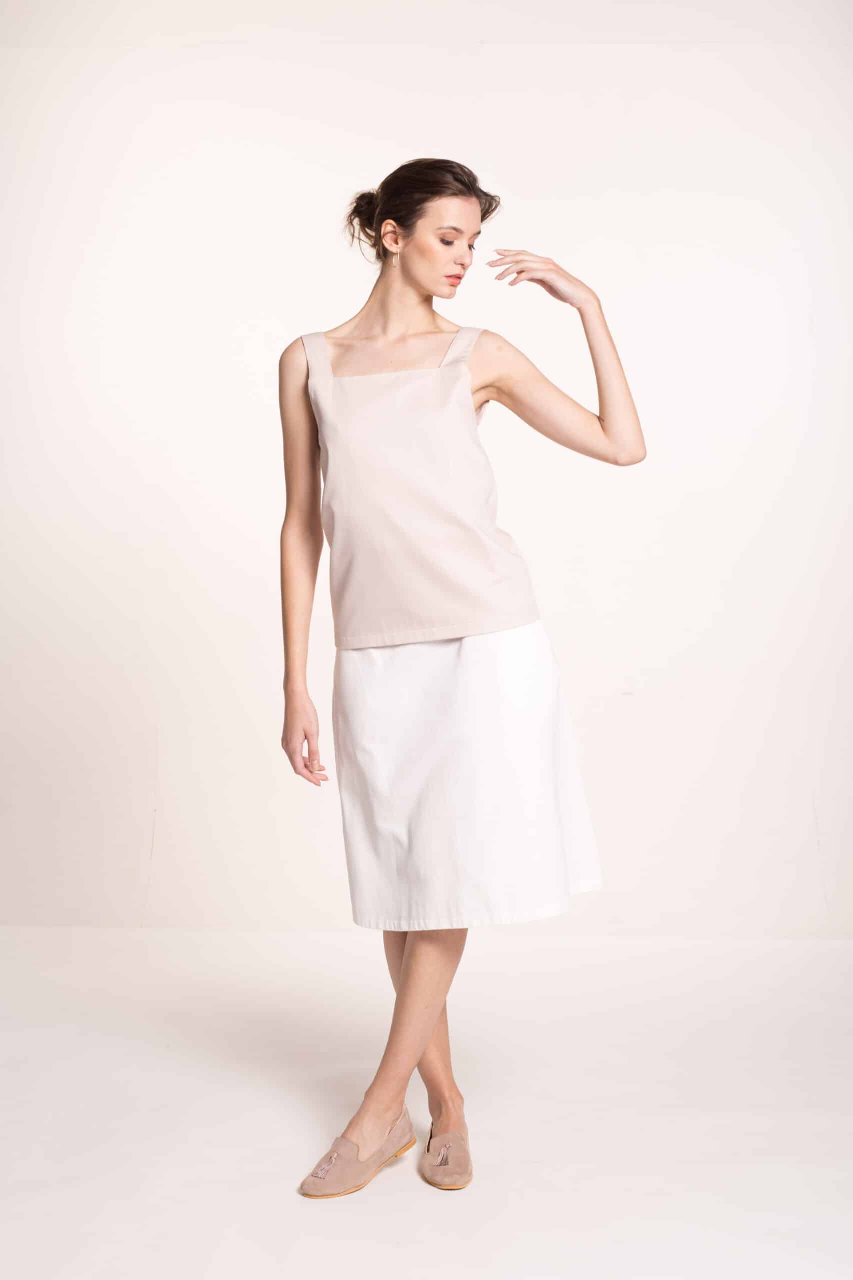 Pink wide straps top - Image 4