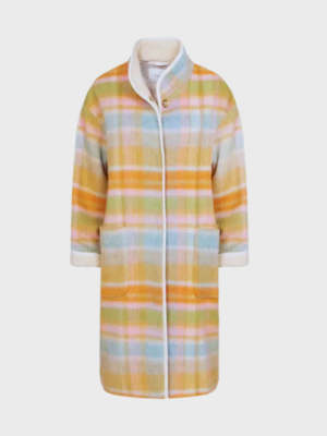Multicolour long fall jacket