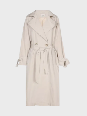 Ivory mastic trenchcoat