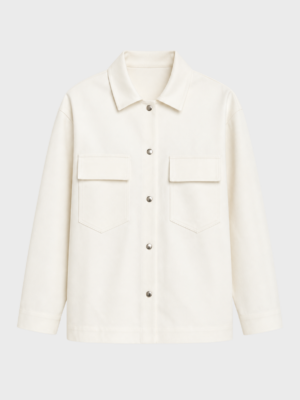 White denim pocket detail jacket