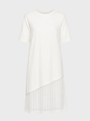 White bamboo detail dress