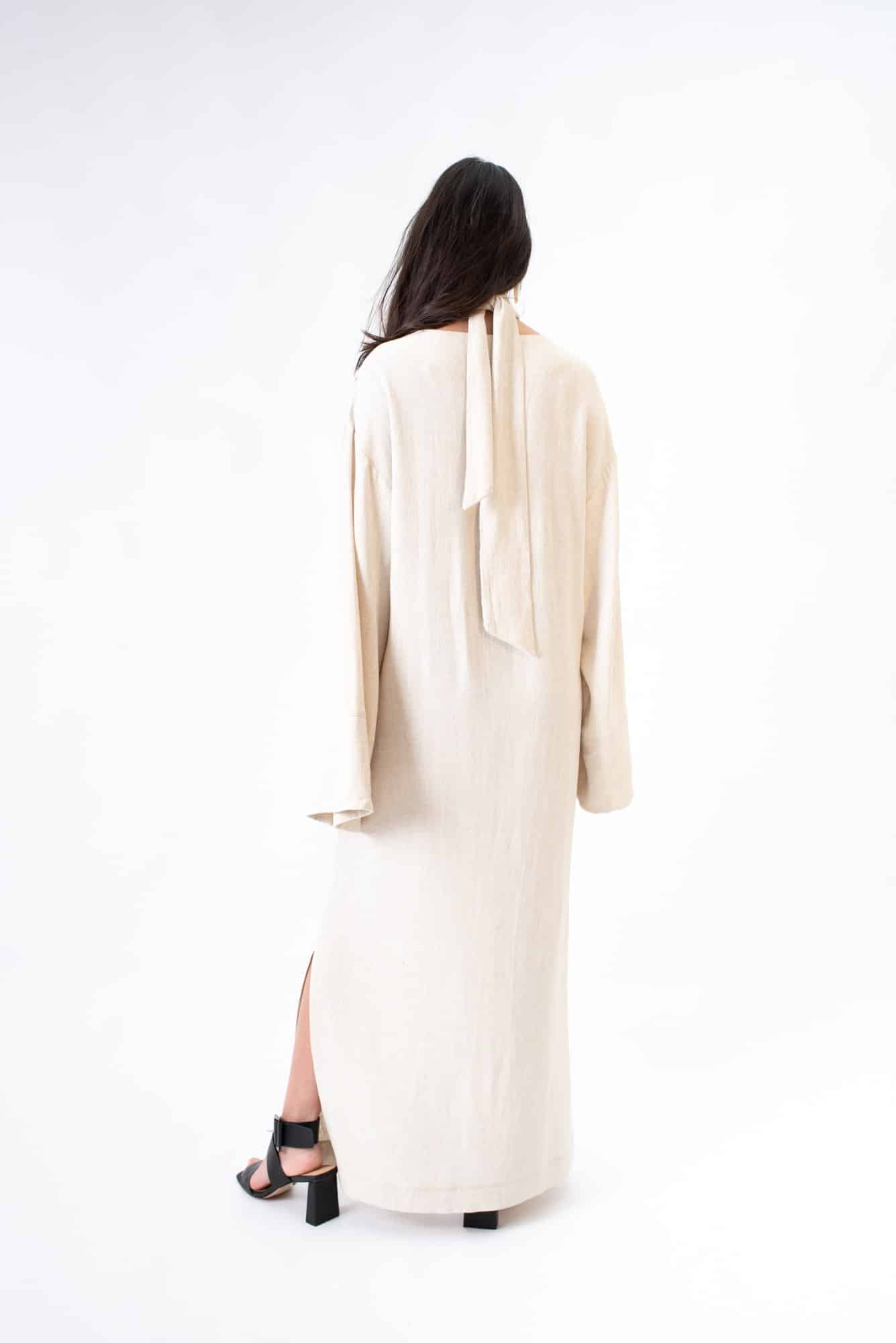 Desert linen Kalamata kaftan - Image 2