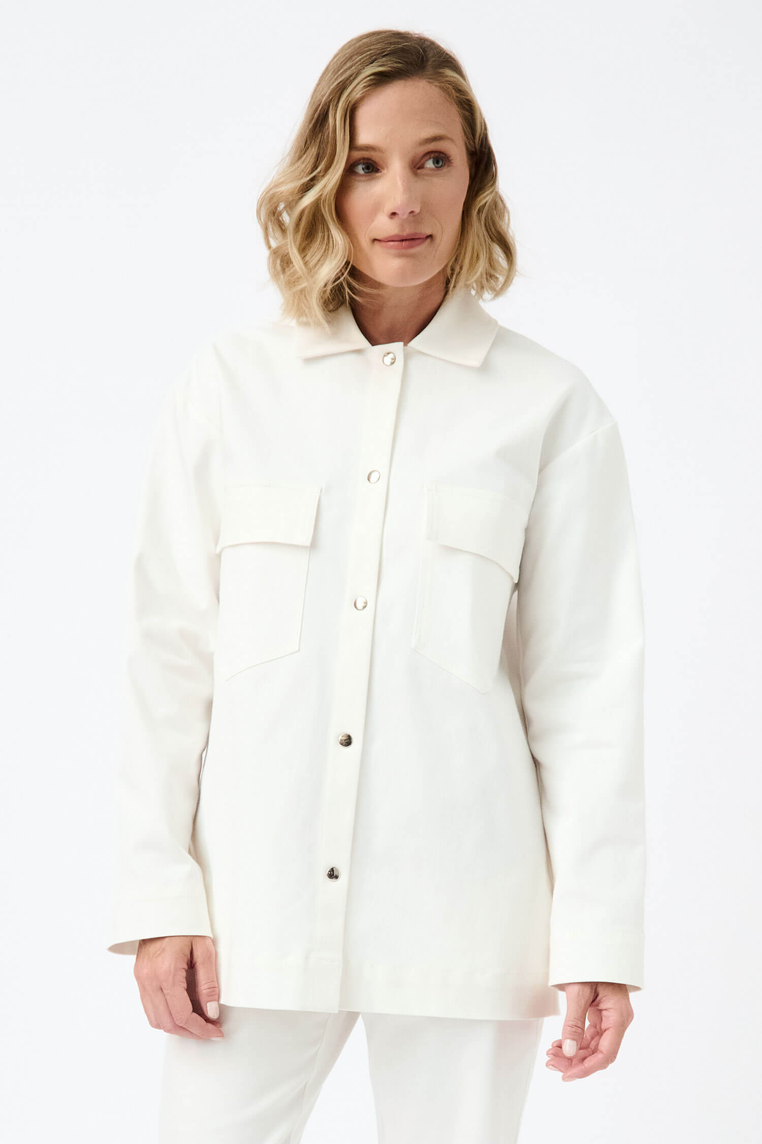 White denim pocket detail jacket - Image 2