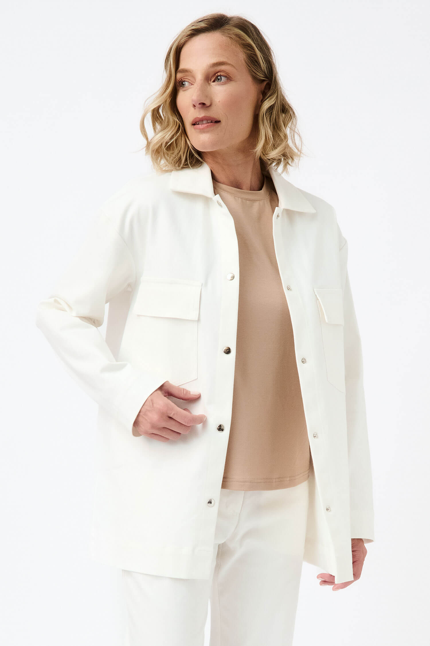 White denim pocket detail jacket - Image 5