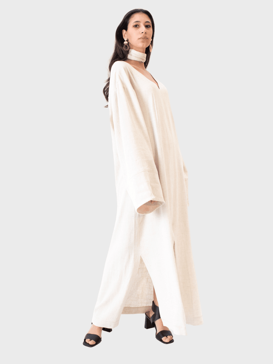 Desert linen Kalamata kaftan