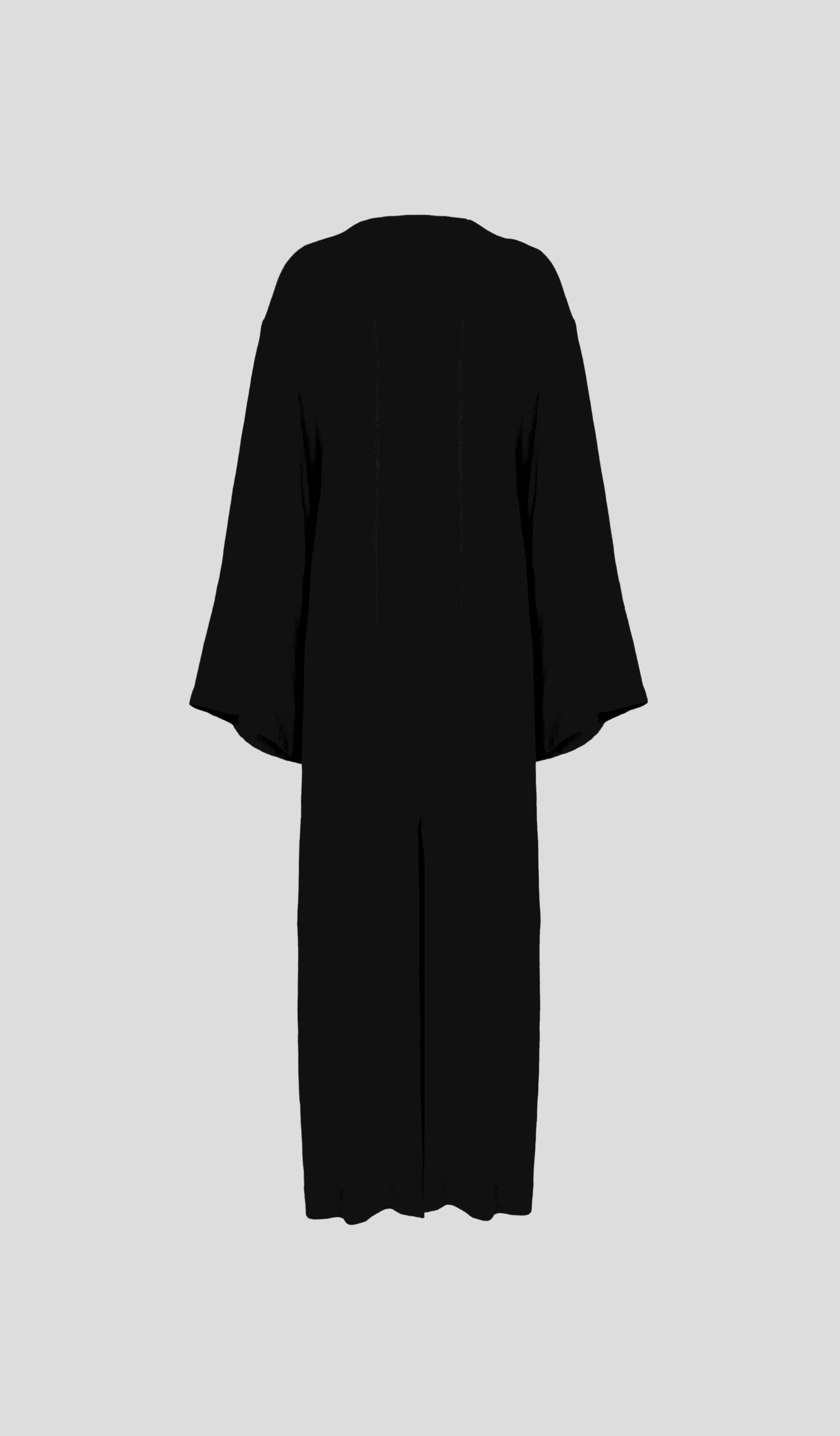 Black linen Kalamata kaftan