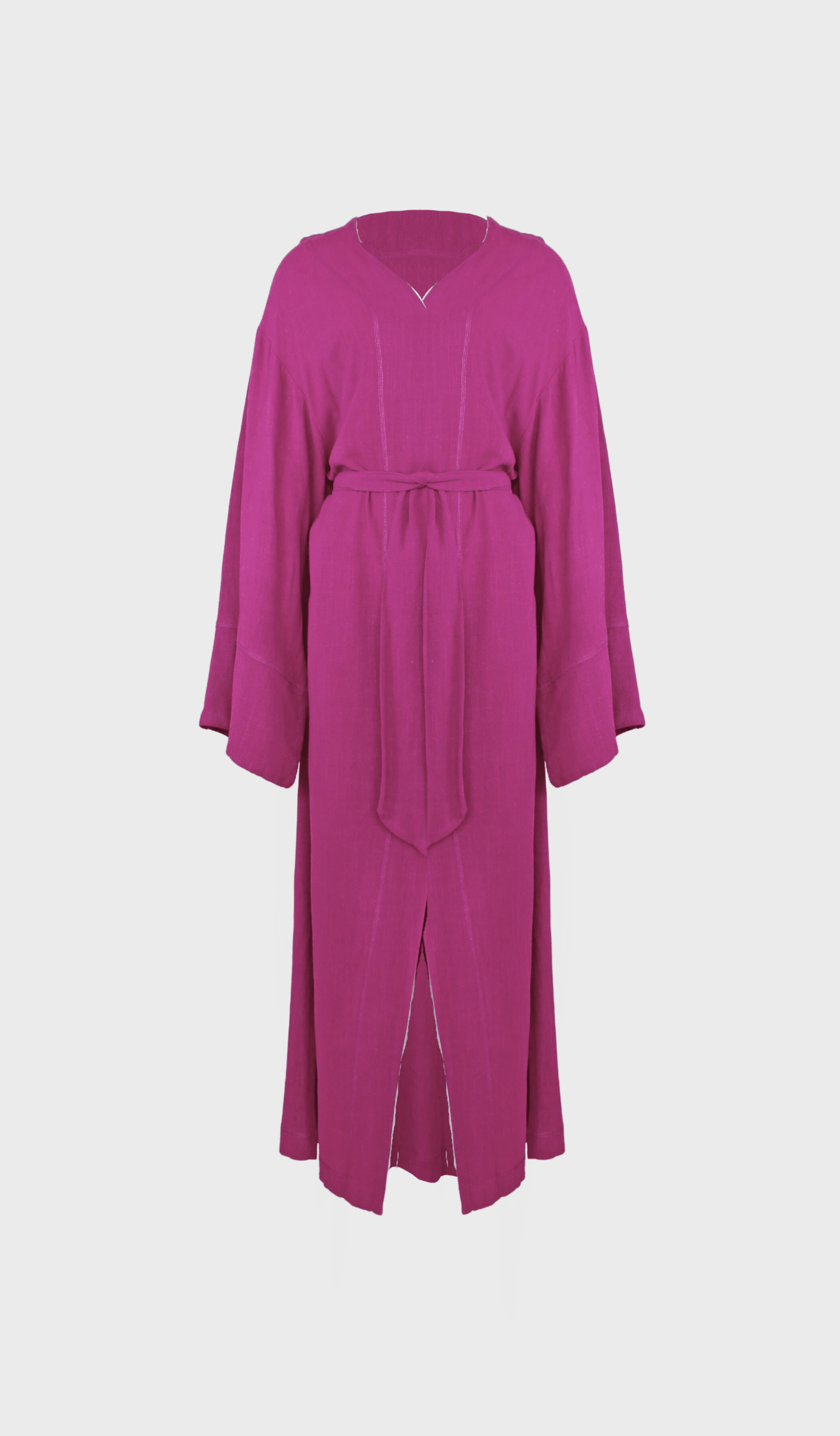 Pink linen Kalamata kaftan - Image 2