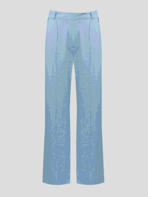 Blue linen long Ocal trousers