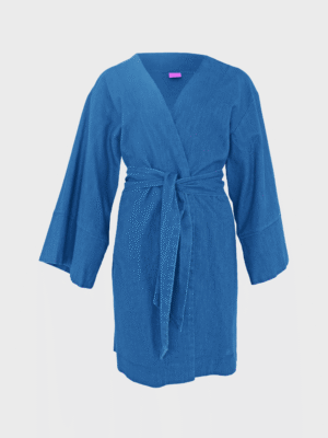 Petrol linen Lucio kimono (short)