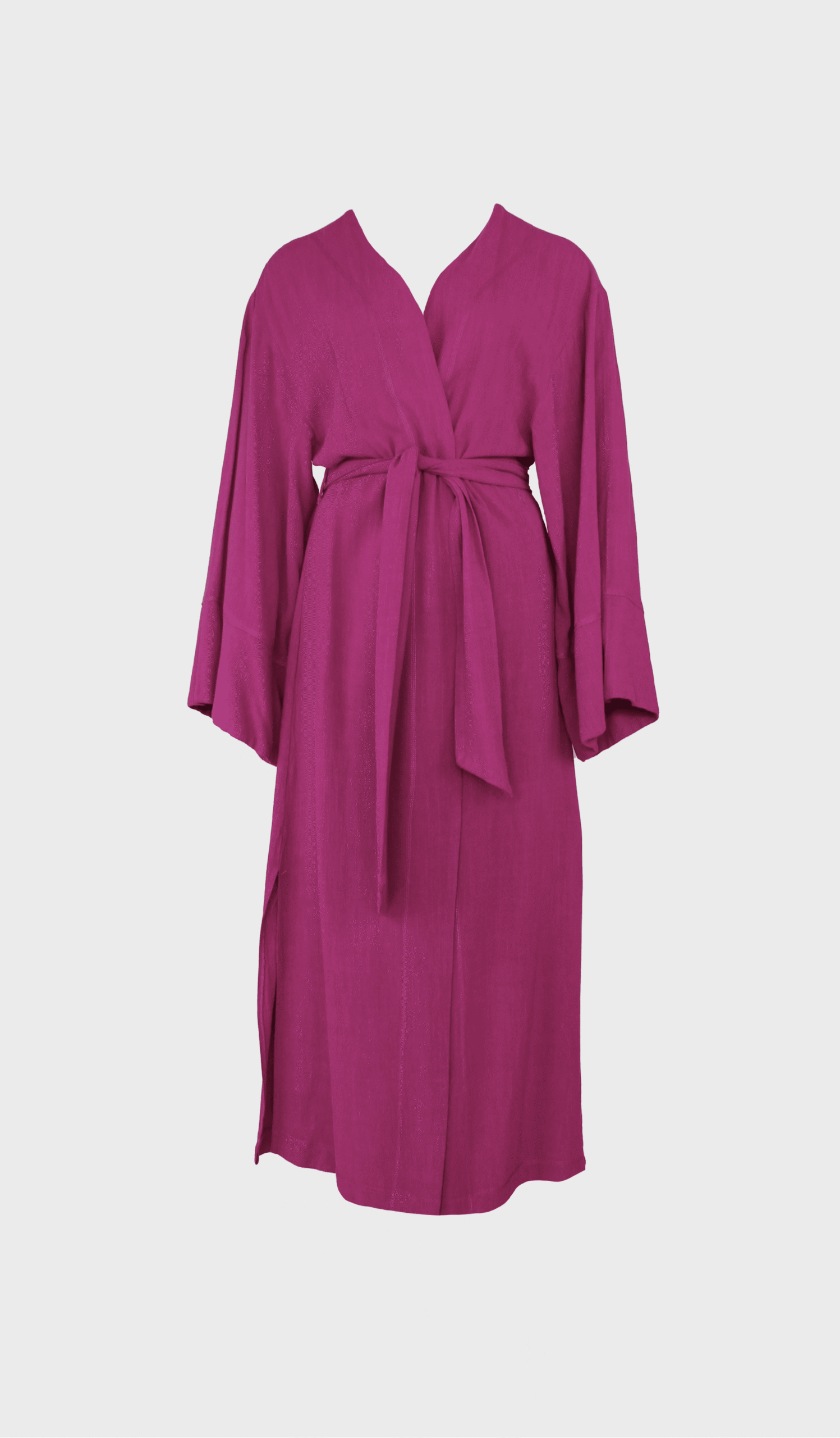 Pink linen Villa Longa kimono
