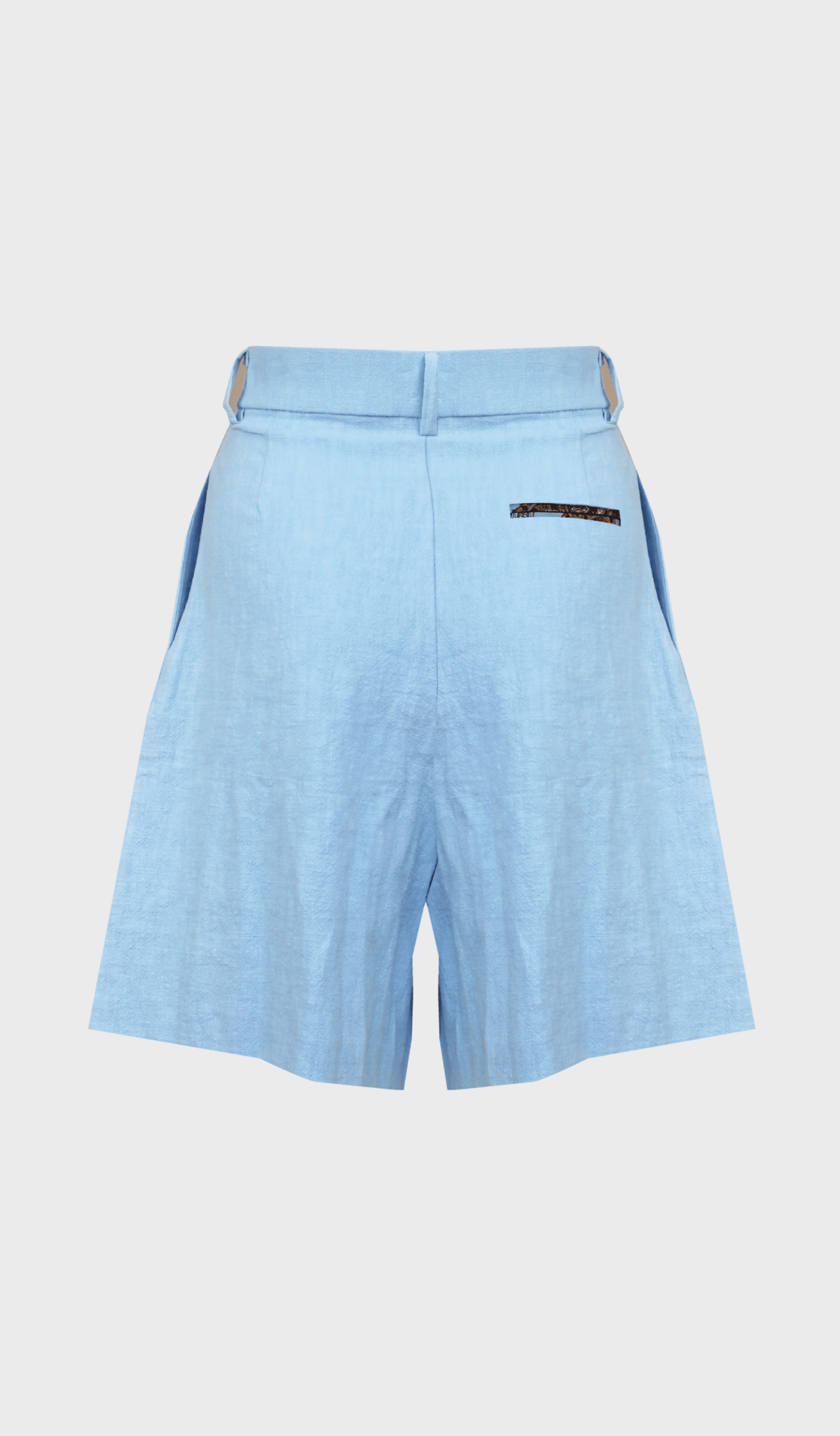 Blue linen Ocal shorts - Image 2