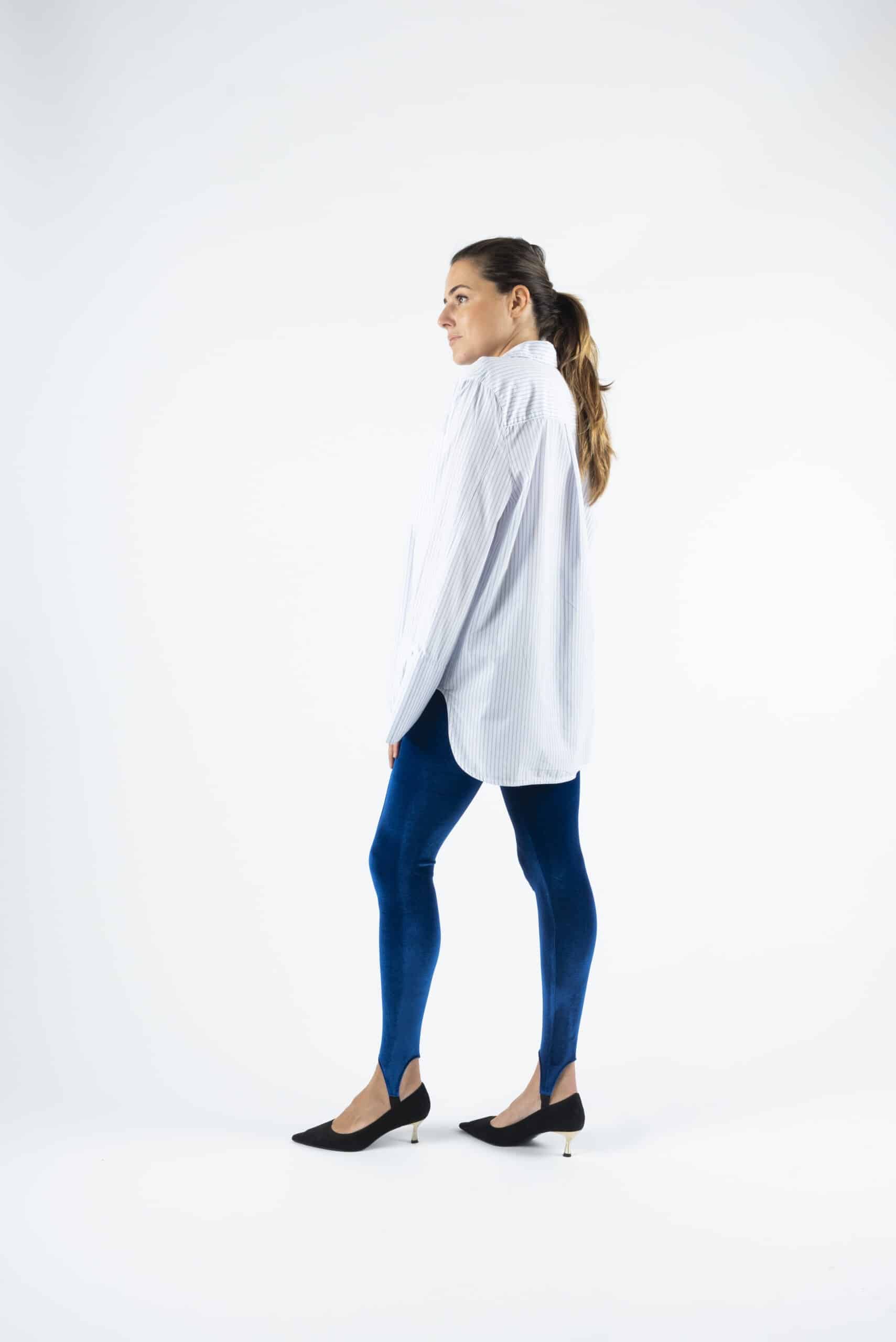 Blue stirrup high-waist leggings - Image 5