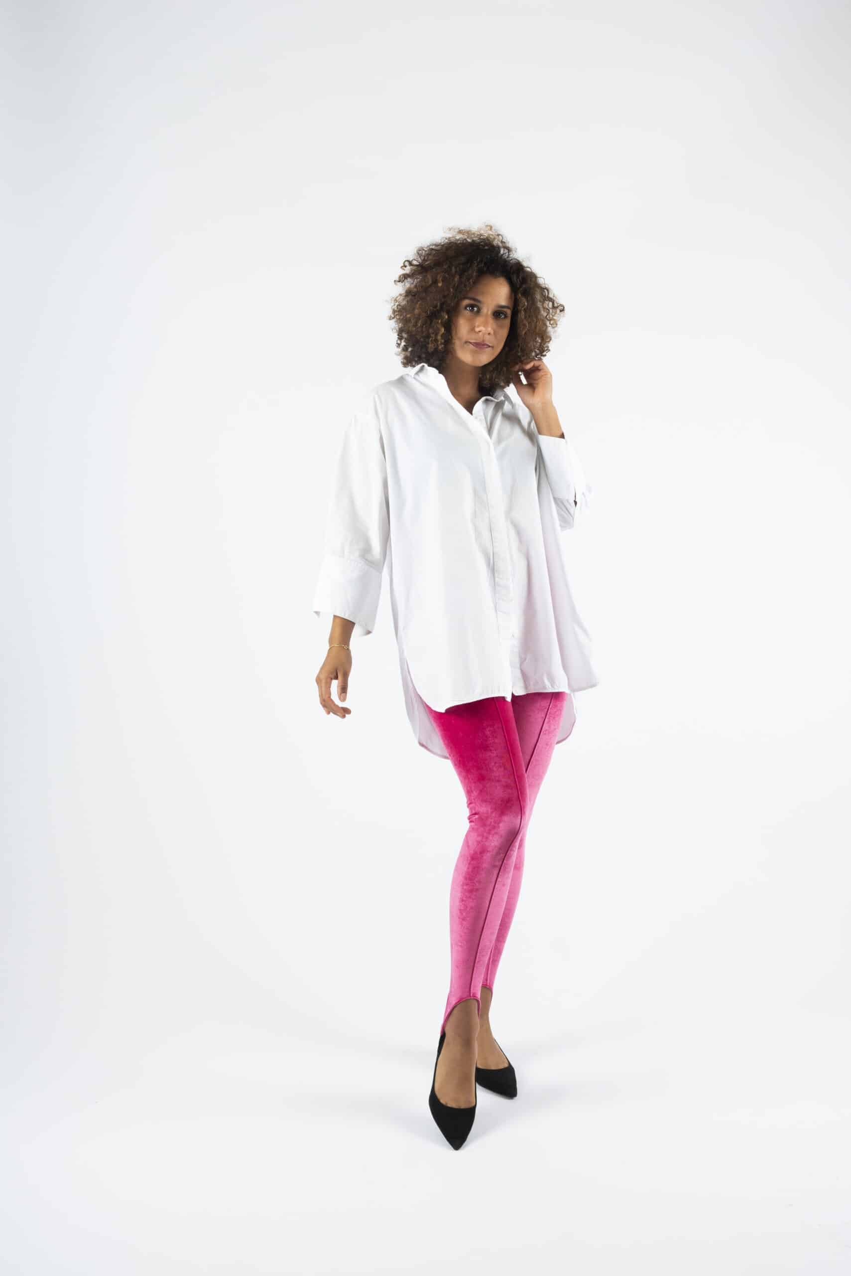 Pink stirrup high-waist leggings - Image 4