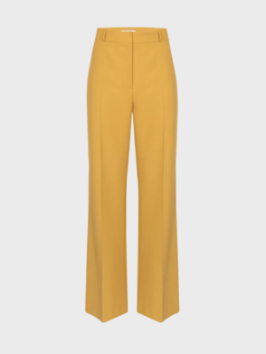 Yellow wide-leg trousers
