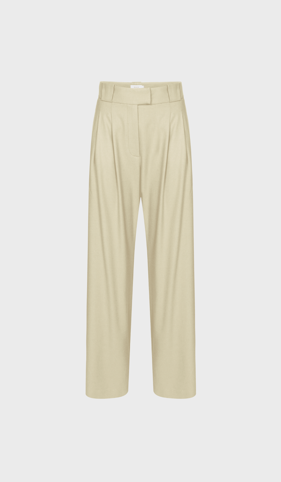 Green tailored trousers