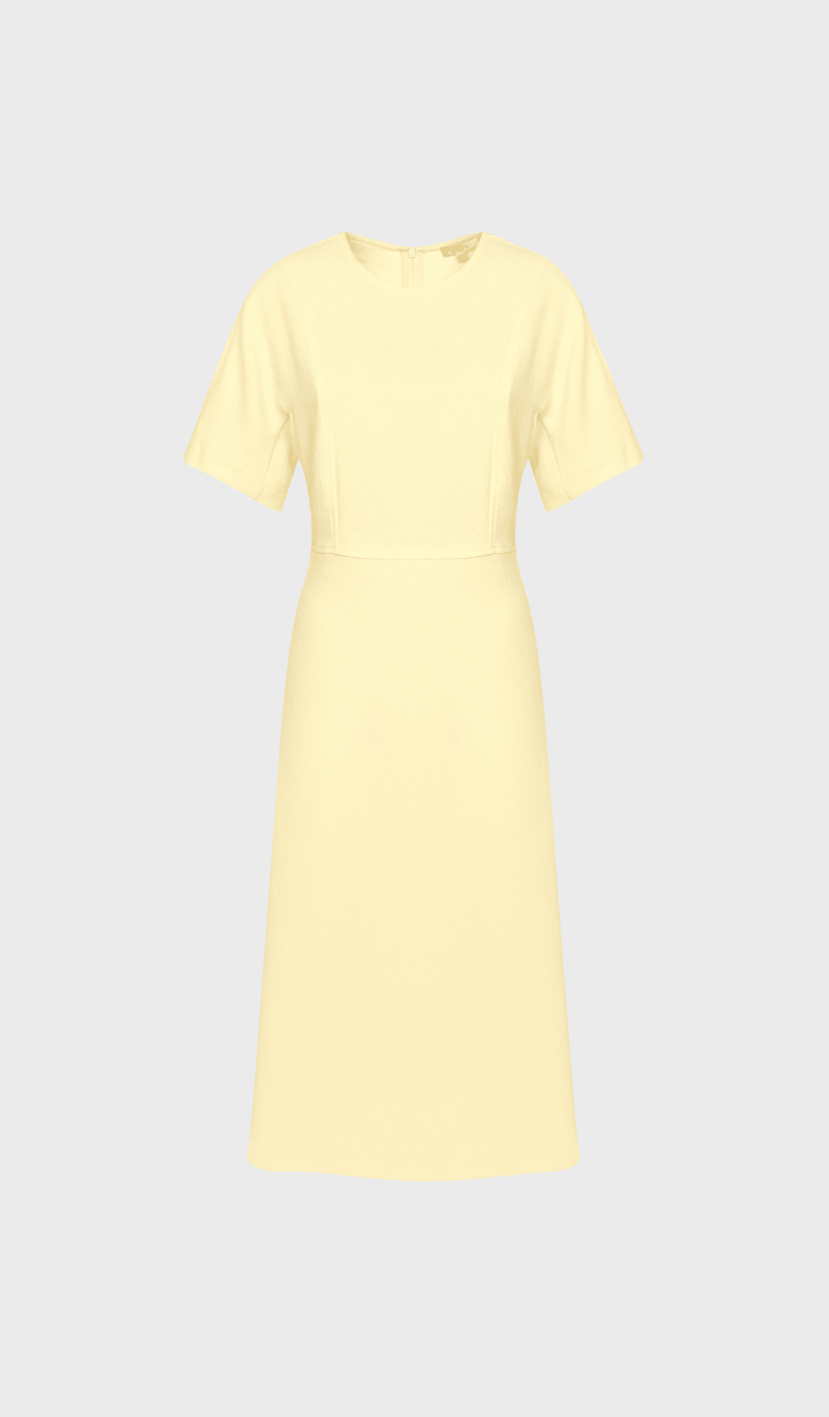 Yellow relaxed-fit long dress