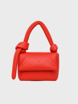Small puff bag fire red