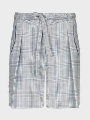 Blue checkered shorts