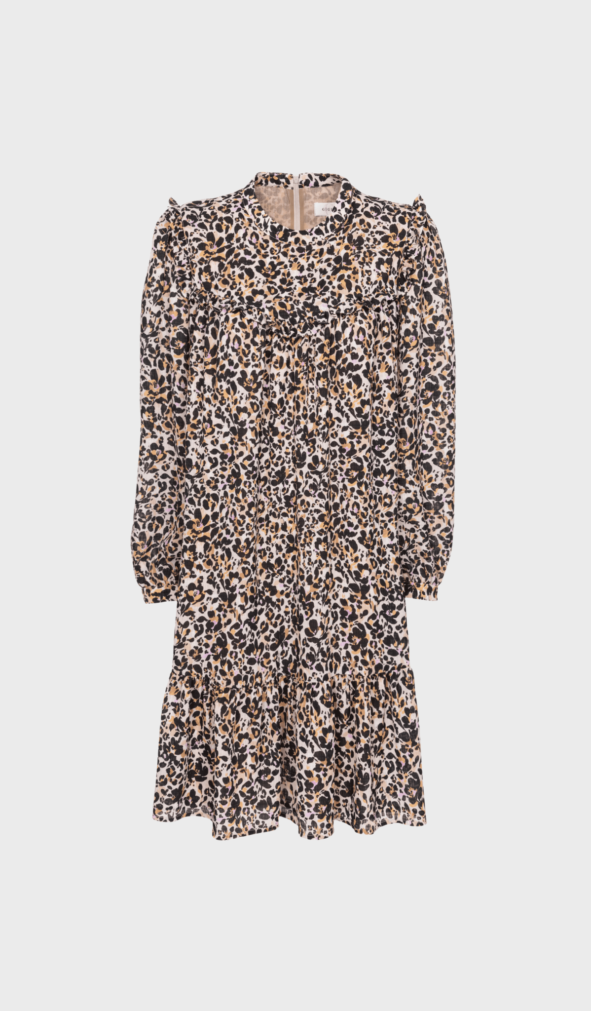Leopard print mini dress