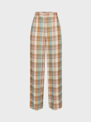 Multicolour patterned trousers