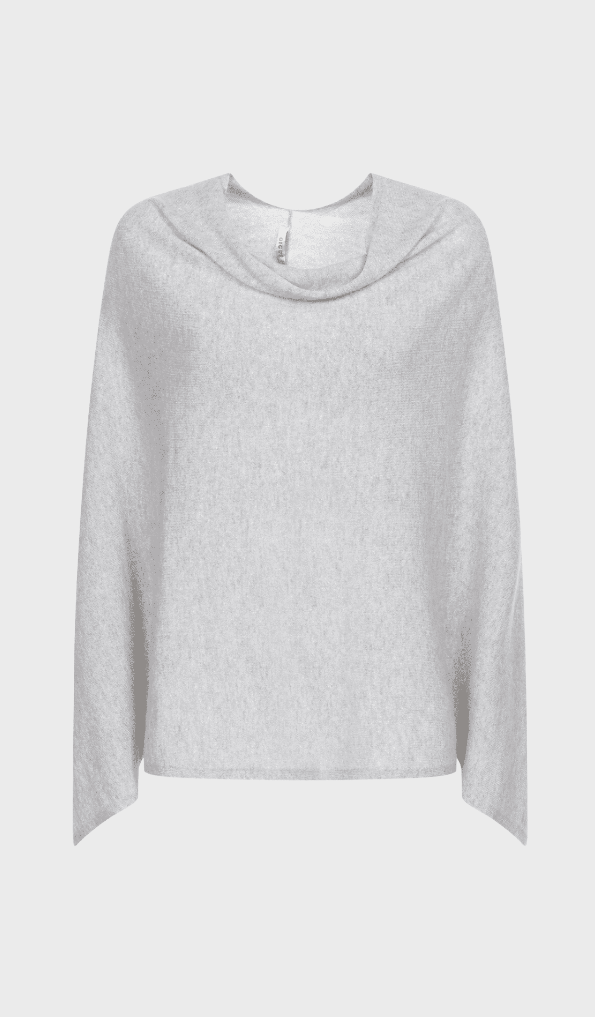 Grey limited edition wool cape with glitter