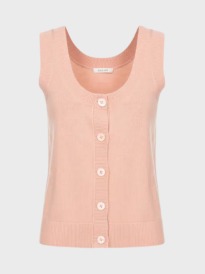 Pink sleeveless top