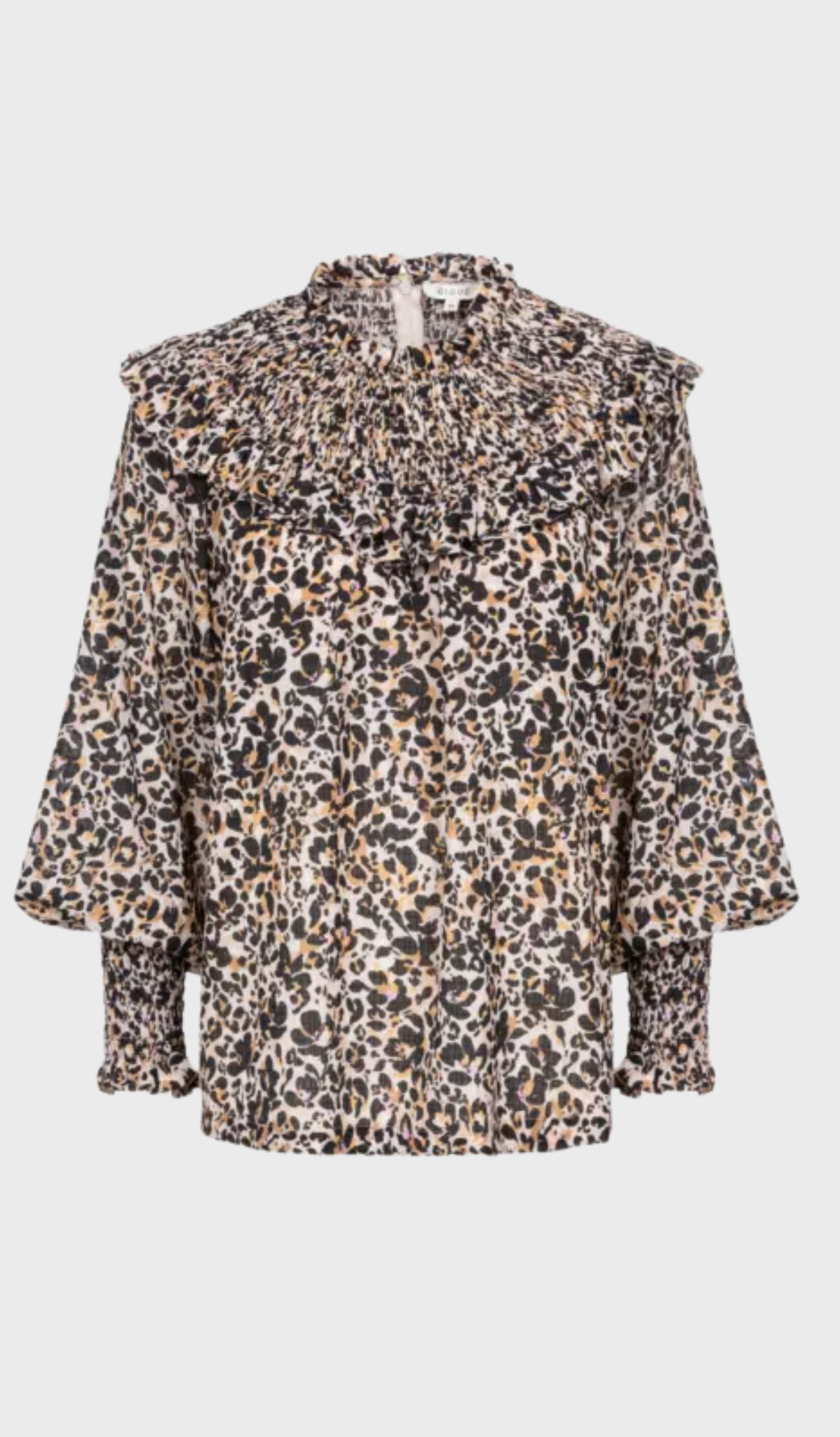 Brown wrap blouse