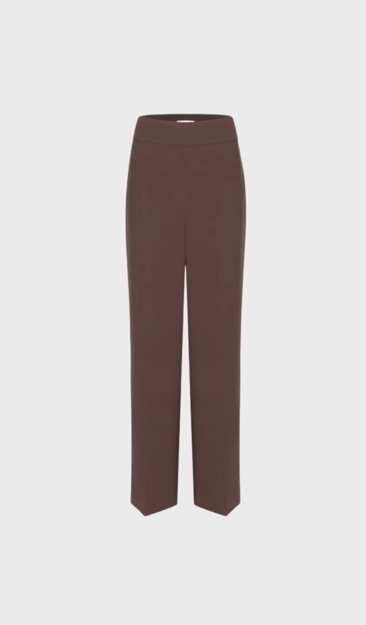 Brown wide-leg trousers