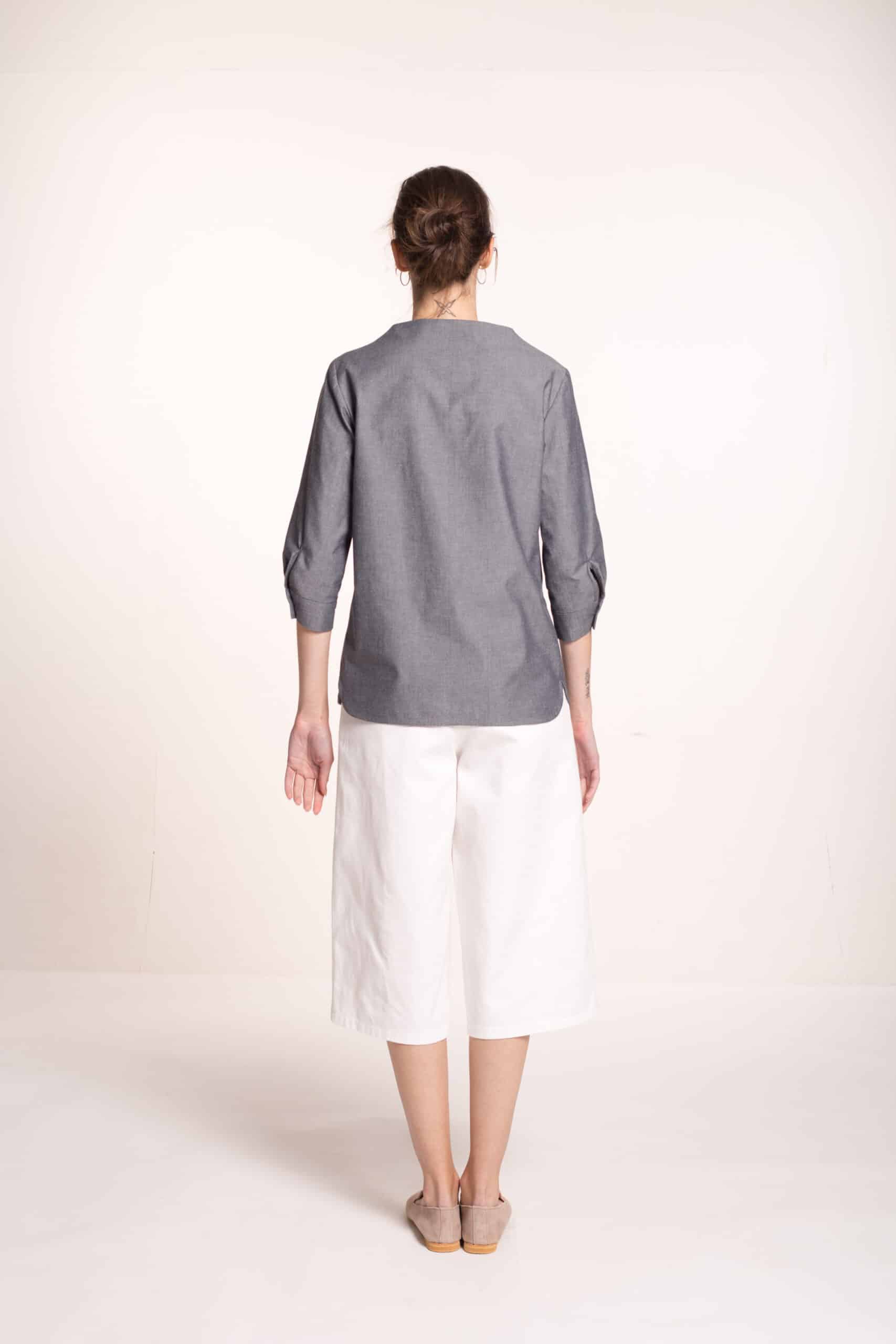 Standing neckline blouse - Image 3
